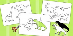 Dinosaur Shadow Puppets