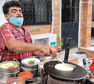117M views · 1.4M reactions | This Mumbai man is selling door to door Dosa on his cycle near NL College, Road no. 1, Malad West, Mumbai | Street Food Recipes | Facebook