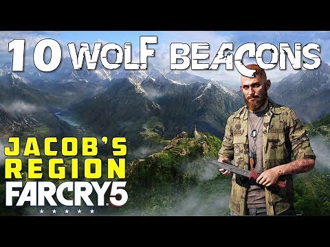Location of All Wolf Beacons in Whitetail Mountains (Jacob's Region Cult Properties) Far Cry 5