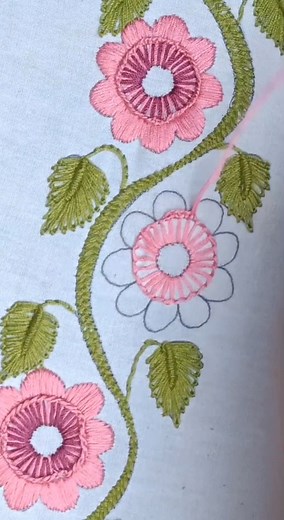 40K views · 428 reactions | Fabulous Border Embroidery Design by Hand | Trendy Sewing | Facebook