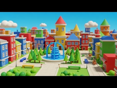 Shape Trucks Build a Town – Learn and Play | Fun Learning Song for Kids | Educational Shape Rhyme