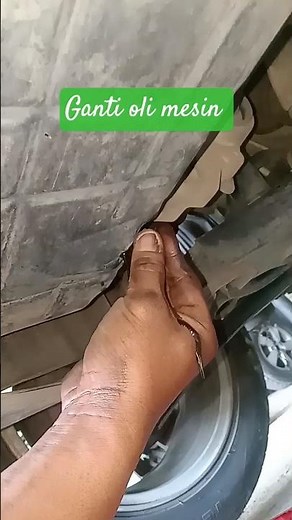 sederhana cara membuka baut oli bawah mesin mobil #tutorial #bautoli