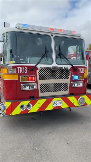 Hamilton Fire Department Tanker 18 #hamiltonfire #firetruck #kmefireapparatus #shorts