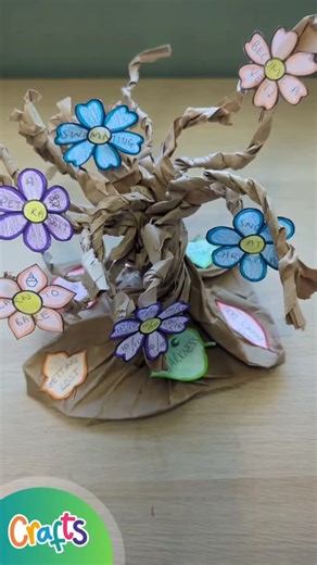 Twinkl Plus | 🌳 Leaf your worries behind! 🍃✨ For our Worry Tree Craft, makers transform a simple paper bag into a twisting tree of growth 🌱 Write... | Instagram