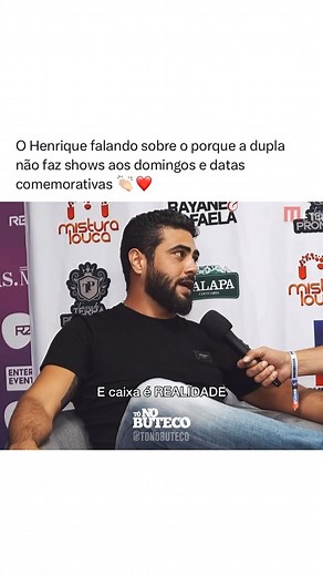 200K views · 5.2K reactions | Se liga no que o Henrique fala! ❤️ Siga @TONOBUTECO 鸞 Siga & Ouça nossa Playlist (Link na Bio)  @henriqueejuliano via @leodias • #henriqueejuliano #sertanejo #entrevista #musica #sertanejouniversitario #familia #reflexão #duplasertaneja #reelsvideo #reelsinstagram #reels #viralvideo #sertanejou #henriquejuliano #henriquehej #musicabrasileira #tonobuteco | Blog Tô No Buteco | Facebook