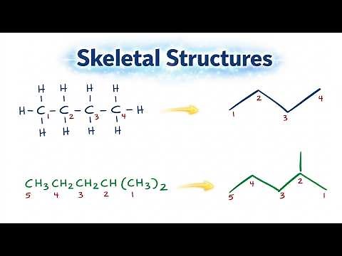 How to Draw Skeletal Structure or Bond-Line Notation for Organic Molecules