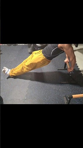 Back Dips with straight plank exercise. Building up your arm strength