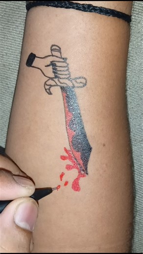 Magic talwar tattoo✒️🗡️ #arts #drawing #shorts #talwar #viral #shorts​ #art​ #tattoo​ #artwork​ #drawing​ #artist​ #ytshorts​ #short​ #shortsfeed​ #talwar​ #knife​ #talwar #tarding | Jasveersingh788687