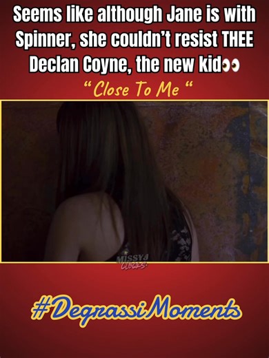Degrassi The Next Generation : Season 9 Episode 4 - “ Close To Me “ 👀🫶🏻🤭😬 Jane and Spinner have been through so much together. They are totally like… best friends. Jane has just come out of a difficult year at with her family/ at home, so hanging out with Spinner is safe and… easy. That’s not a bad thing, right?🙃 But when a challenge arises for Jane at school to work on the year-end production, not only does she have to come up with a concept to pitch to the class, she also has to work wit