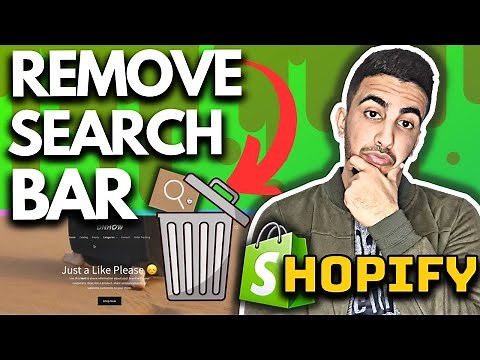 How To Remove Search Bar In Shopify