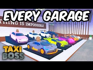 🏠 Every garage in Roblox Taxi Boss