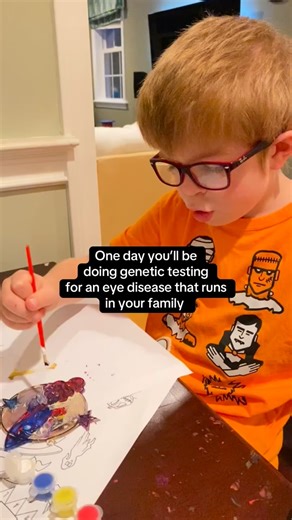 One day you’ll be doing genetic testing for an eye disease that runs in your family. It’s very important you say YES to the additional wide array genetic testing. Because you will find out he actually has something much worse called Sanfilippo syndrome—a progressive terminal disease that causes dementia in children. This is the moment everything shatters... and everything finally makes sense. And you channel all your grief into finding a cure before it’s too late. 💜 #sanfilippo #autism #regress