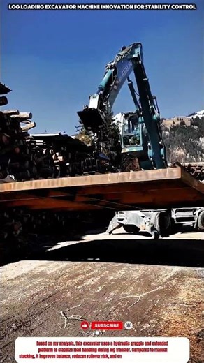 Load sleeper lifting Loading Excavator Machine innovation for stability control
