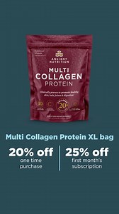 There’s a reason people just can’t get enough of our groundbreaking collagen. Find out why. Boost your beauty routine and save! | Ancient Nutrition