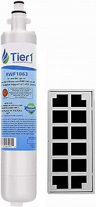 Tier1 RPWF Refrigerator Water & Air Filter Combo | Replacement for GE RPWF (NOT RPWFE), WSG-4, MPF15350, DWF-36, R-3600, OPFG3-RF300, RWF3600A, WD-RPWF, WF277, ODORFILTER, Fridge Filter