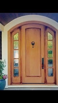 Staining a mahogany front door