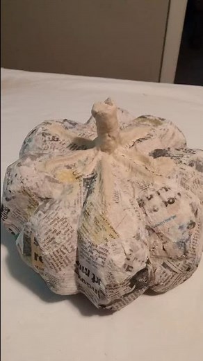 How I make my own paper mache pumpkins