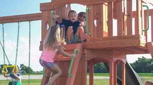 17.3 Inch Playground Handles Monkey Bars Indoor | Metal Grab Handle Hand Grips for Treehouse (Dark Blue, 6 Pack)