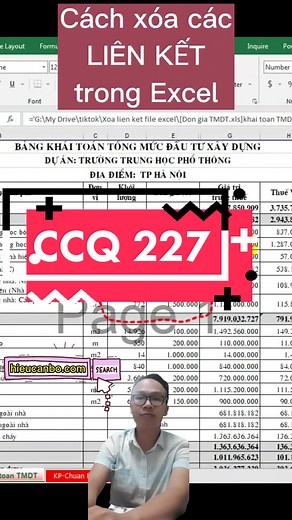 Cách xóa liên kết trong Excel đơn giản