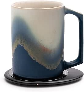 Ui Artist Collection Set - Arctic Radiance | 12 fl oz / 355 mL Self-Heating Ceramic Coffee & Tea Mug Set