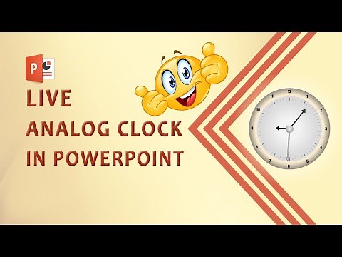⏱ Create Live Analog Clock || PowerPoint