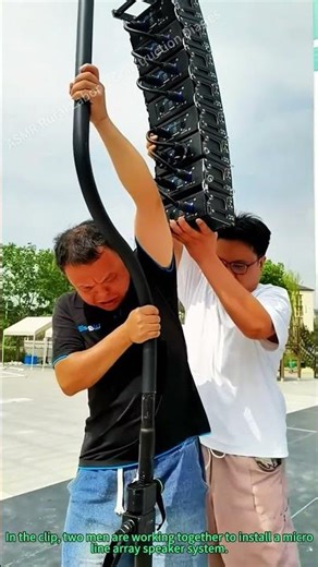 Team Installs Micro Line Array Speakers (Super Lightweight!)