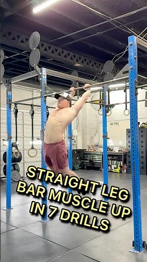 7 Drills to STRAIGHT LEG Kipping Bar Muscle Up #muscleup
