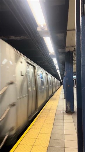C train leaving Port Authority station( Times Sq 42nd street