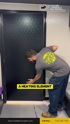 Teaching kids real-life safety! Our heated door simulation shows what to do when a door feels hot during a fire. 🚪🔥 #FireSafetyTraining #MobileConcepts #BuiltToServe | Mobile Concepts Specialty Vehicles