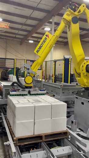 Robotier Robotic Palletizer in Action