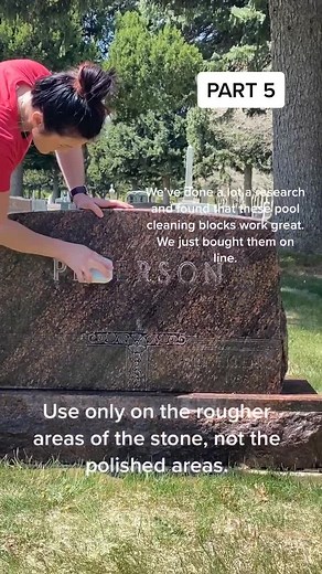 Cleaning and Repainting a Headstone | Part 5