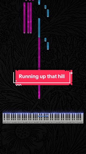Running up that hill | tutorial | like/follow-more | #pianotok #pianotutorials #pianocovers