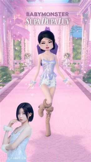 Asa ✨ | BABYMONSTER SUPA DUPA LUV x Dress to Impress Roblox #dti #roblox #shorts #dresstoimpress