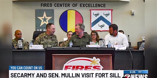 Secretary of the Army and Senator Mullin visit Fort Sill
