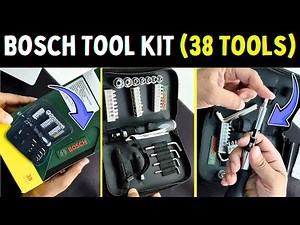 🛠️ Bosch Tool Kit for Home Use | 38 Pcs Tool Kit Mixed Screwdriver Set, Steel, Compact & Portable