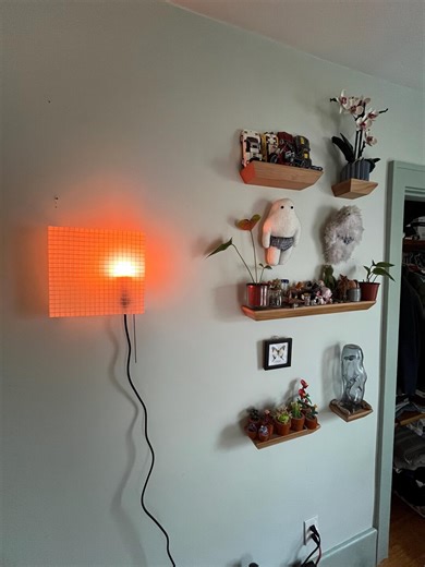 Paper Grid Lamp - Etsy