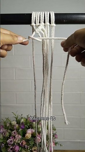 Macrame Diamond Knot for Beginner #macrametutorial #diamondpattern #macramefor beginners #shorts