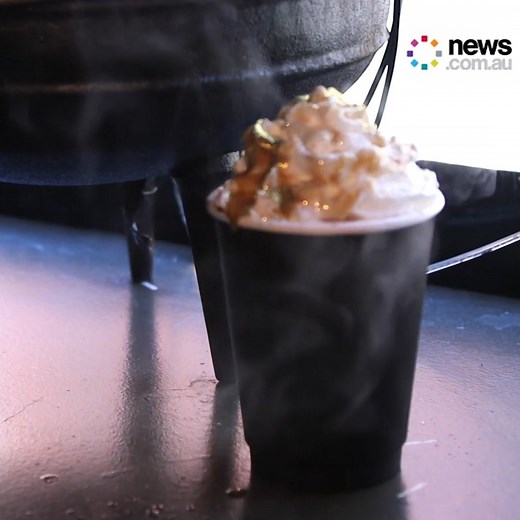 142K views · 3.5K reactions | This is every Harry Potter fan's dream date spot. Accio Butterbeer latte!  | News.com.au | Facebook