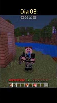 Quebrando 7 blocos por dia até zerar o Minecraft! Dia 08