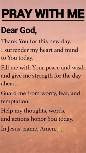 Pray With Me 🙏 Start Your Day With This Powerful Prayer