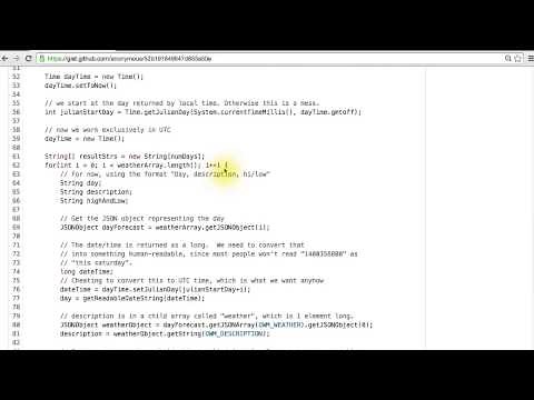 JSON Parsing - Developing Android Apps