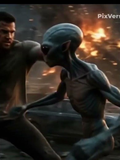 Alien invasion. #alien #punch #fighting #wwe #ufc