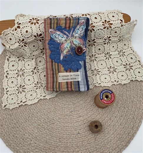 Handmade Needle Book From Vintage Linens • 4-page Sewing Organizer - Etsy