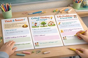 3 SEL Worksheets for Kids | Critical Thinking & Problem Solving Activities | Printable PDF Digital Download - Etsy Australia