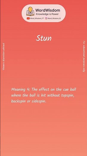 What does "Stun" mean? | English vocabulary shorts | #stun #wordwisdom