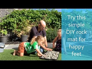 Try this simple DIY rock mat for happy feet