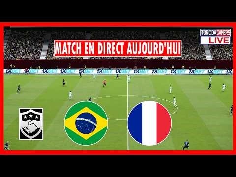 🔴 Brésil vs France EN DIRECT | Match Amical International 2026 | Match Simulation