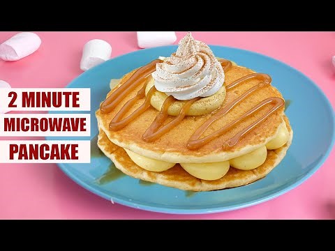 1 Minute Microwave Pancakes! Perfect Pancakes in 1 minute