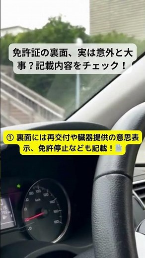 免許証の裏面、実は意外と大事？記載内容をチェック！