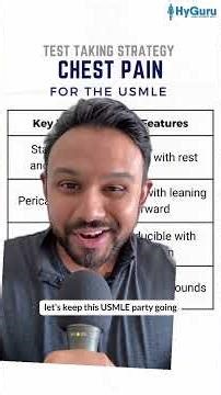 Chest pain for the USMLE | HyGuru